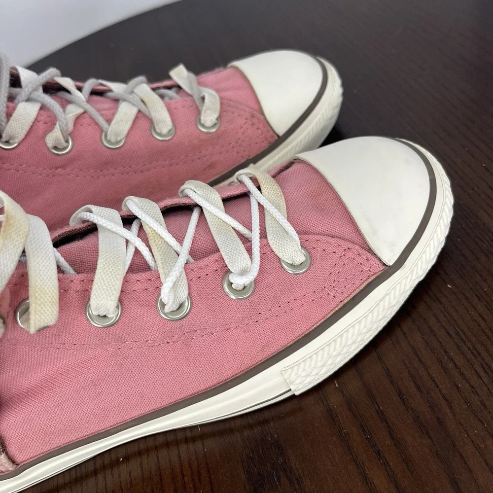 Converse Shoes Youth Girls 5 Pink Plaid Taylor All Star Slip On Low Top Sneakers